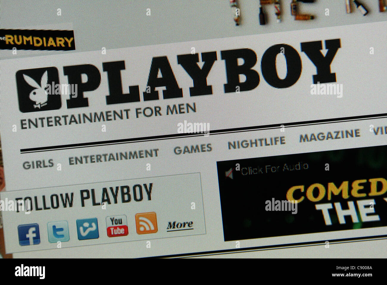 Playboy playboy.com intrattenimento per adulti Foto Stock