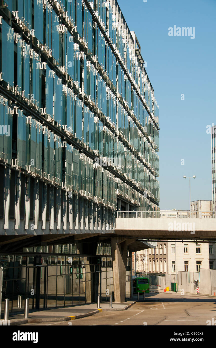 Shudehill Transport Interchange, Ian Simpson Architects. Shudehill, Manchester, Inghilterra, Regno Unito Foto Stock