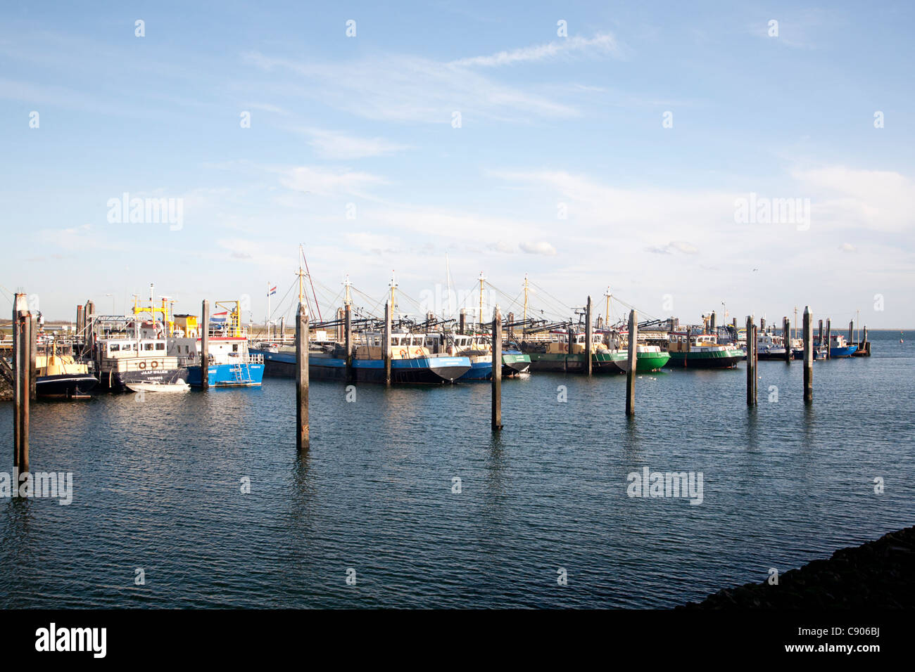 Il porto di pesca di Bruinisse, Schouwen-Duiveland, Zelanda, Olanda Foto Stock