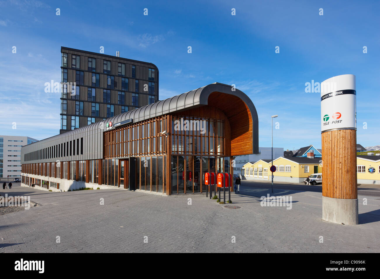 Ufficio postale (Posthus) & telecentro, Nuuk, Groenlandia Foto Stock