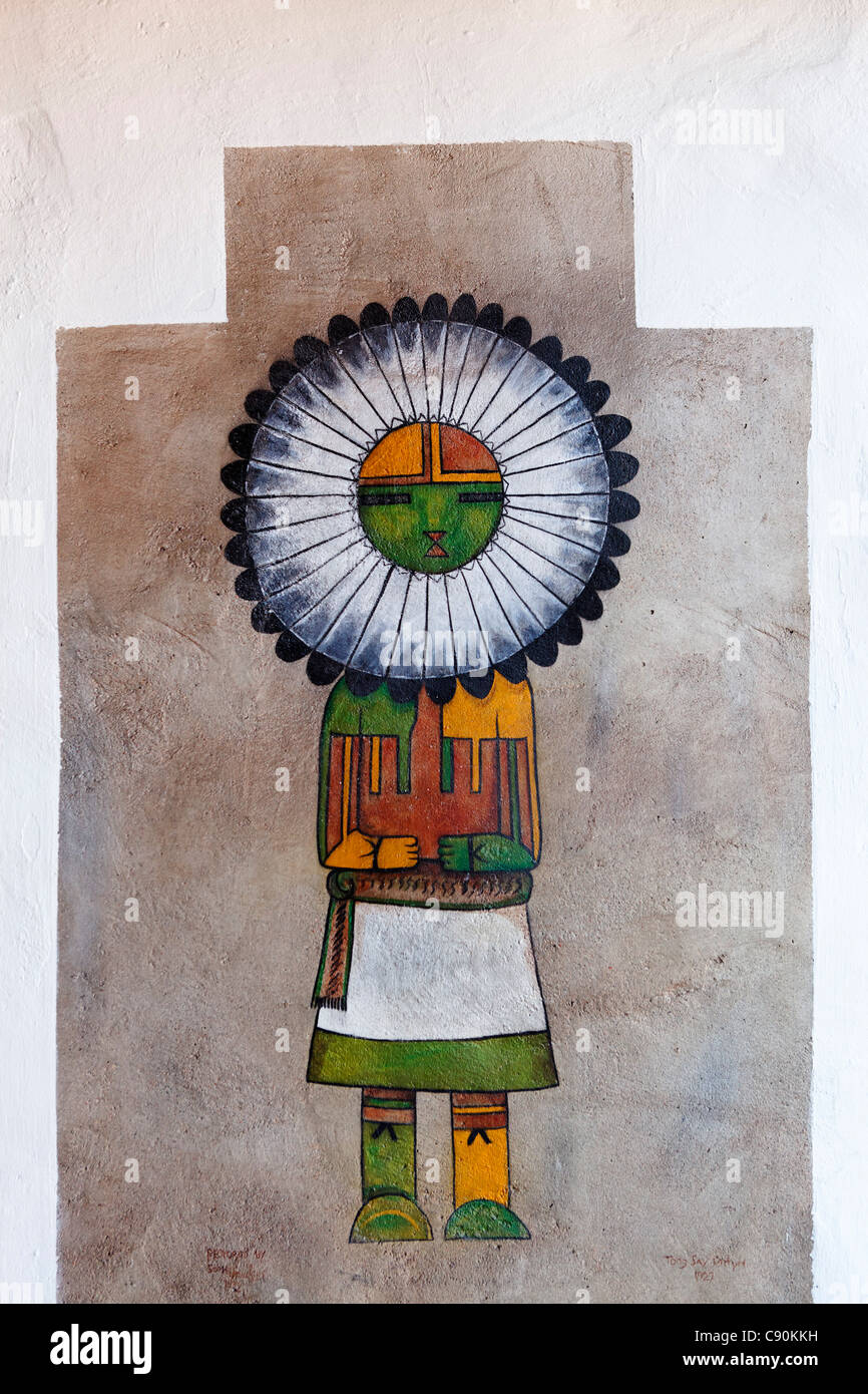 Arte Nativa Americana presso il Trading Post, Giardino degli dèi, Colorado Springs, Colorado, Stati Uniti d'America, America del Nord, America Foto Stock