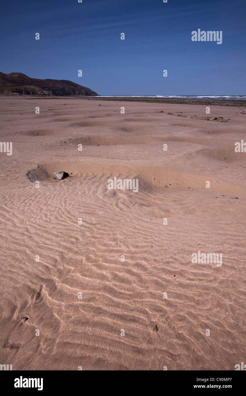 Aprire Sands, Broughton Bay, Gower, Galles Foto Stock