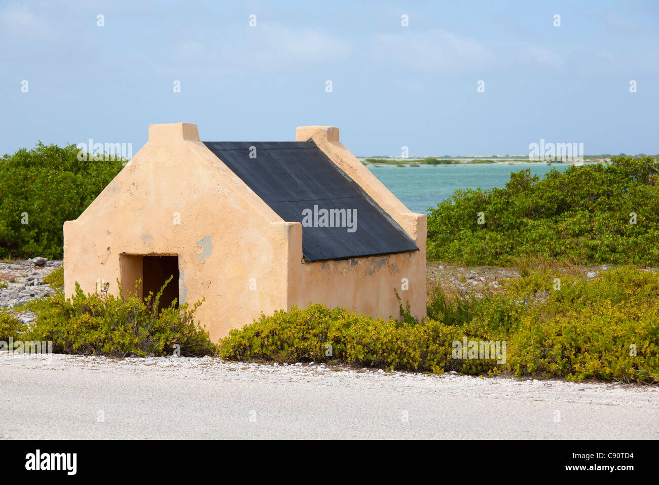 Capanna di schiavi a Bonaire, Antille olandesi. Foto V.D. Foto Stock