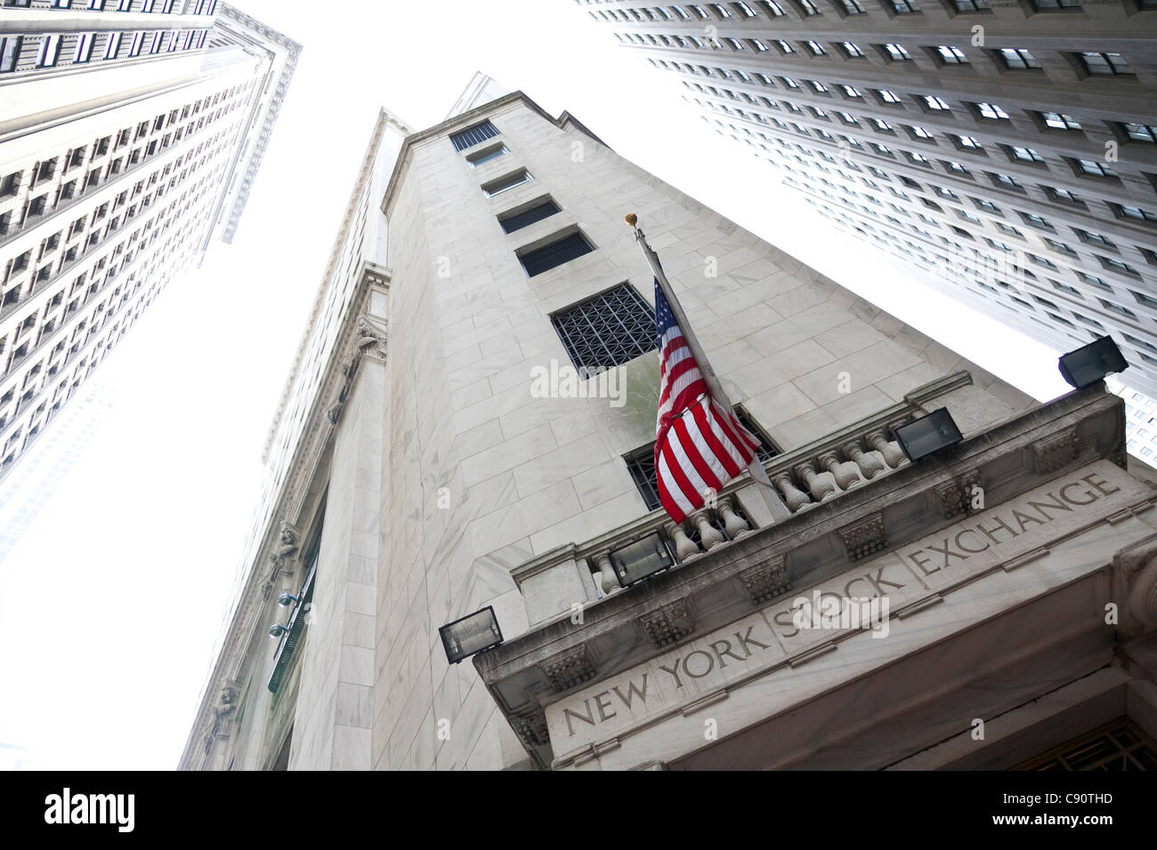 New York Stock Exchange architetto George Browne Post centro del mondo finanziario Manhattan New York City Stati Uniti d'Amer Foto Stock