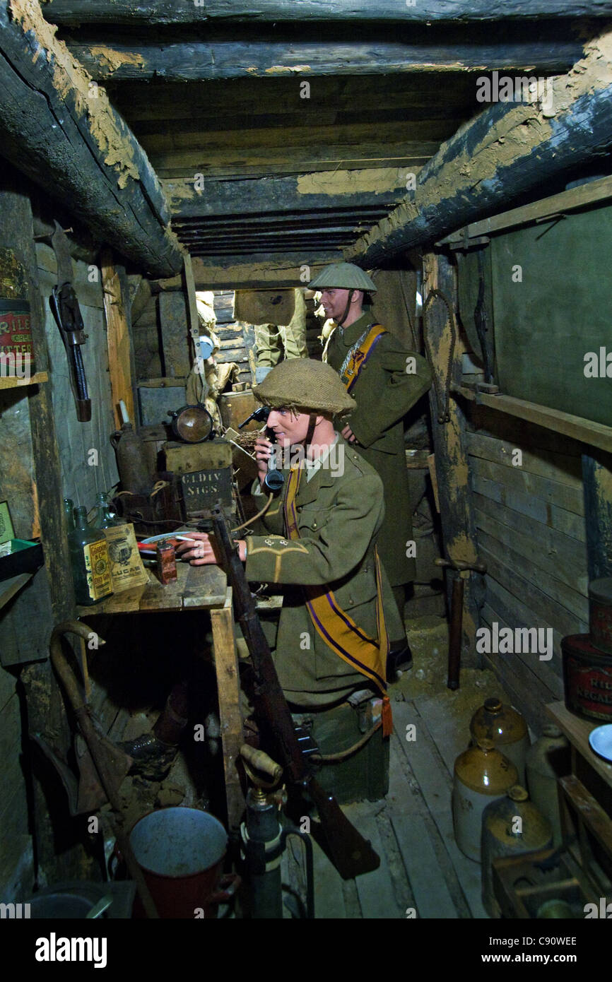 I campi di battaglia della Somme Museum di Albert Francia Foto Stock