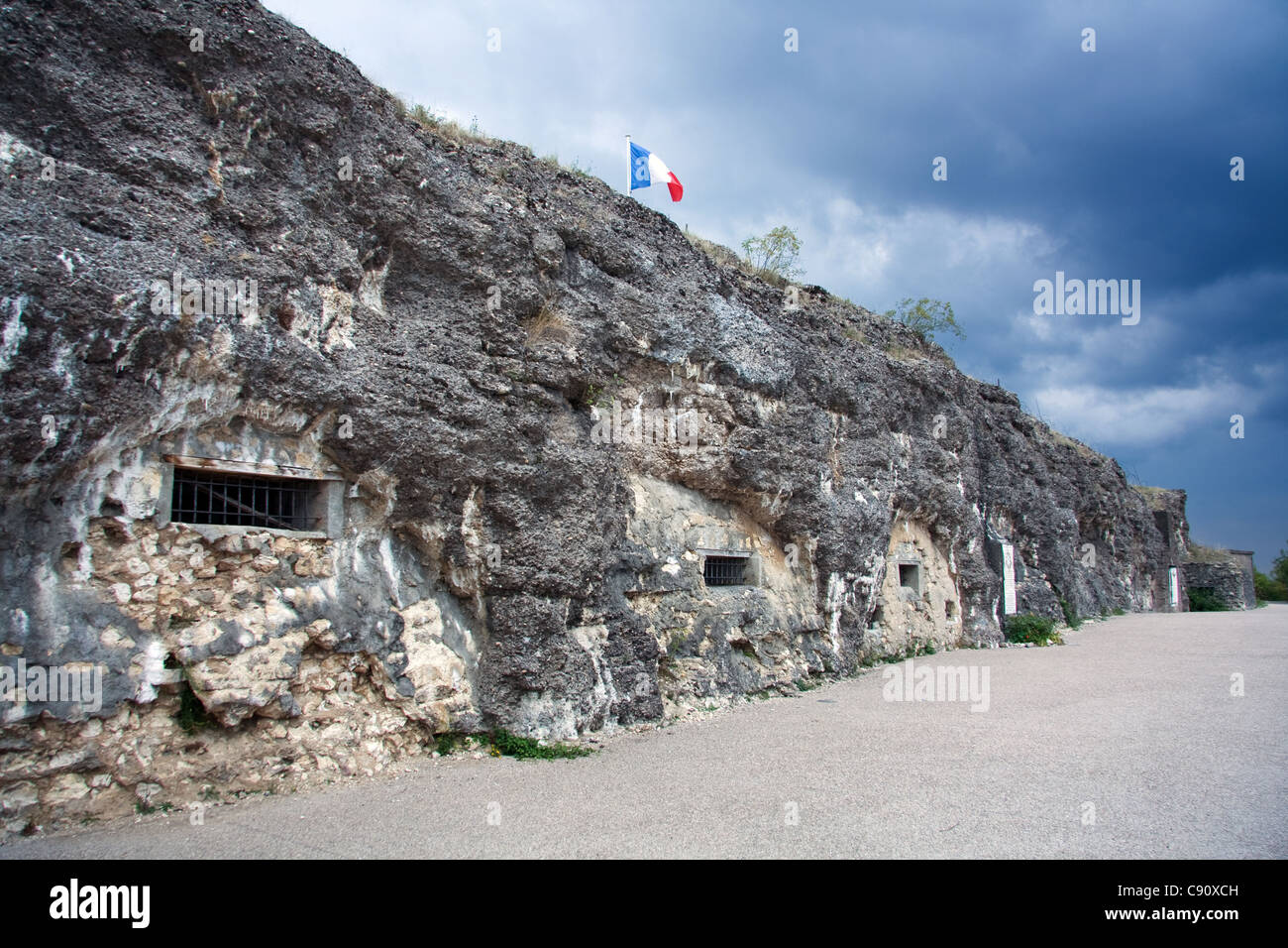 Fort de Vaux a Verdun Francia Foto Stock