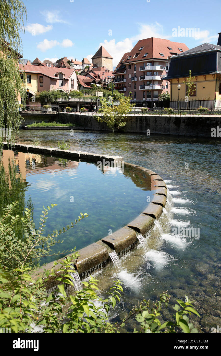 Annecy è una città storica in Alta Savoia dipartimento nella regione Rhone-Alpes. Haute Savoie, Francia Foto Stock
