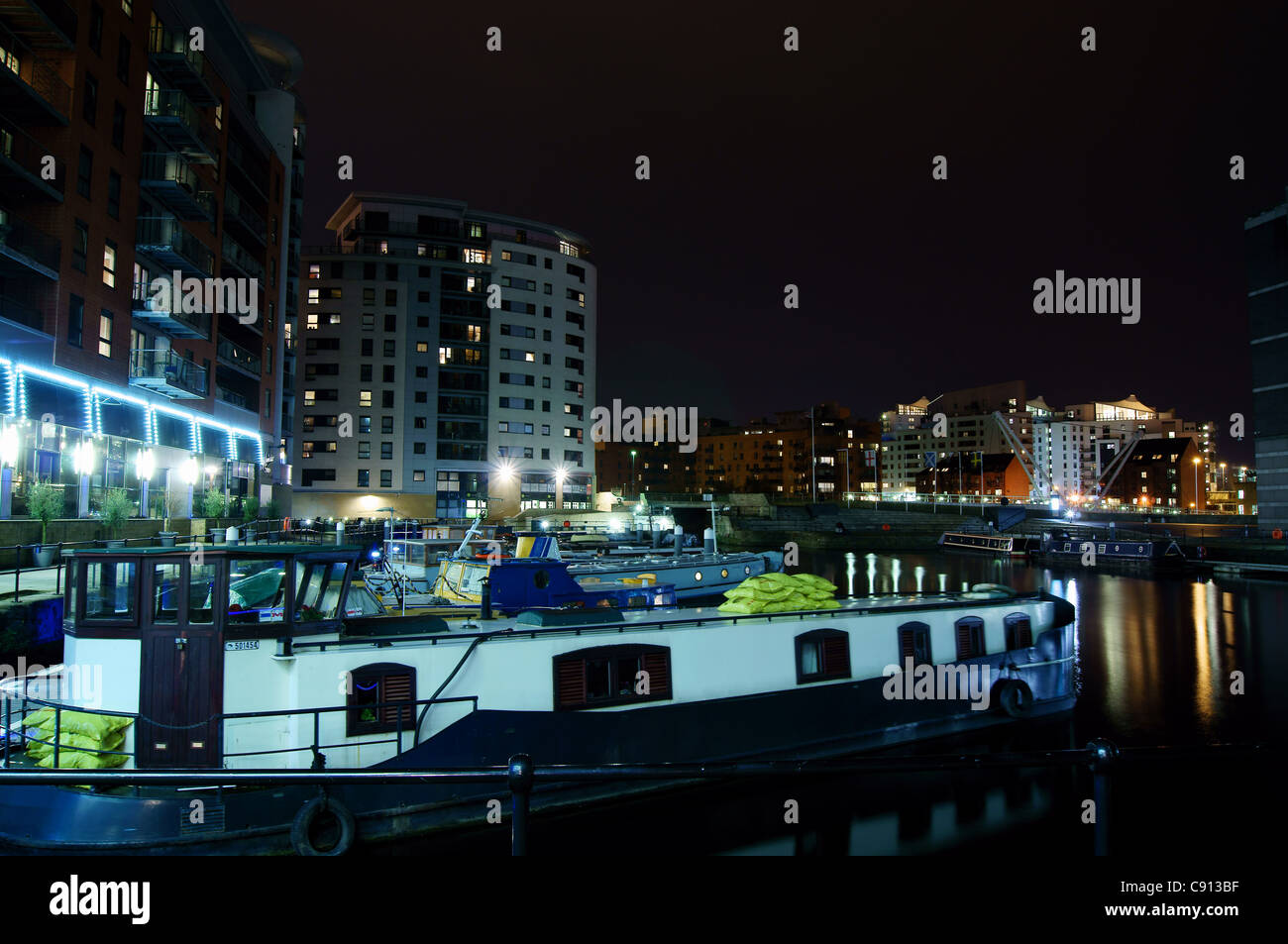 Clarence Dock a Leeds Foto Stock