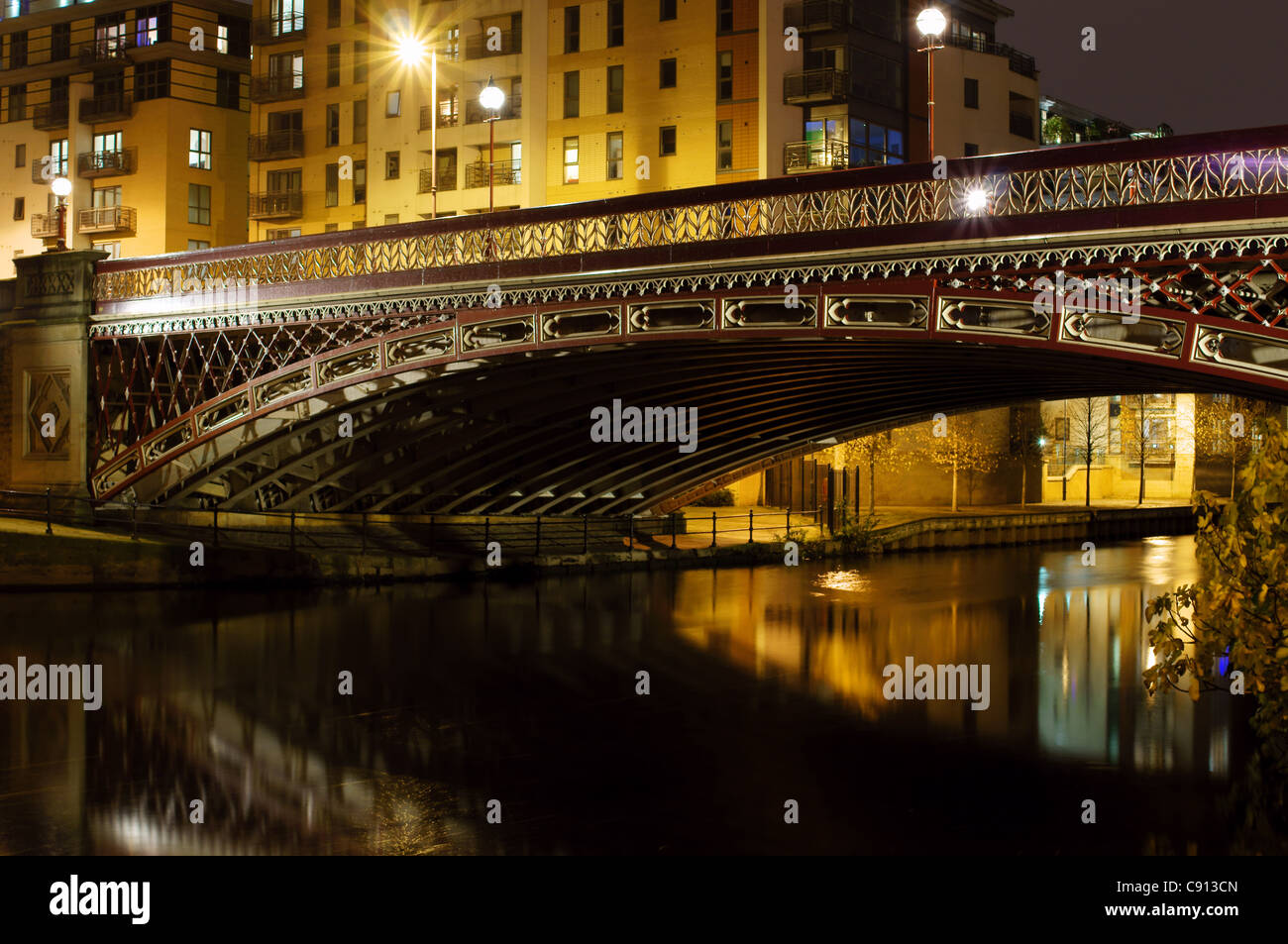 Crown Point Bridge in Leeds Foto Stock