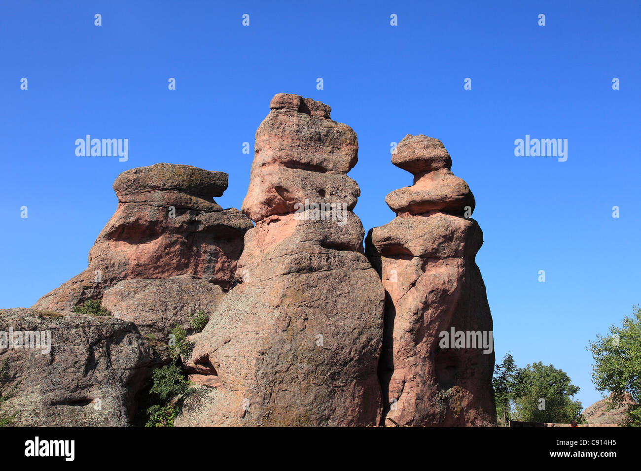 Il Belogradshik Rocks sono un gruppo di stranamente sagomate di calcare in arenaria e conglomerato formazioni rocciose presenti nei Balcani Foto Stock