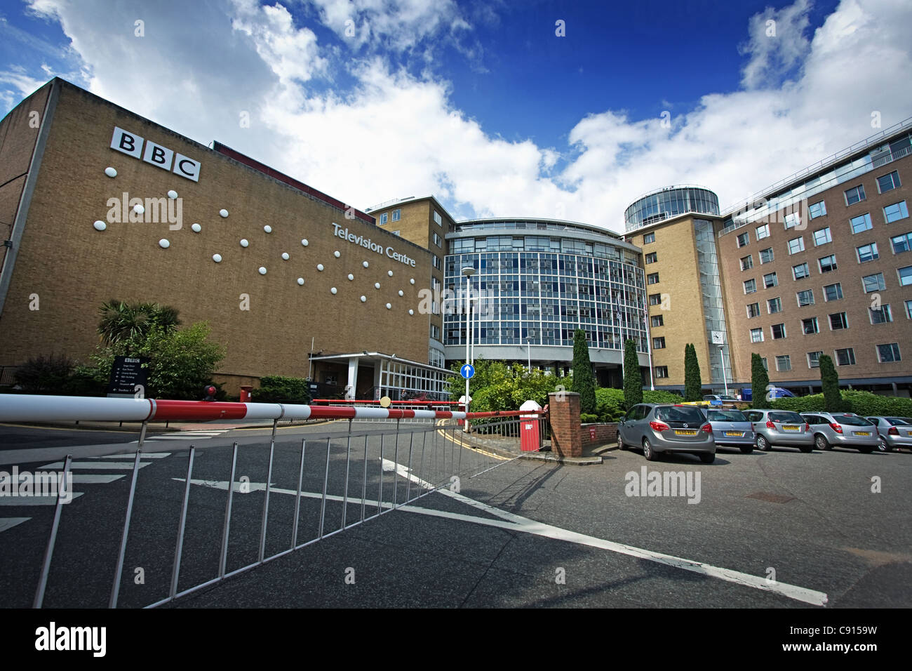 Il BBC Television Centre sede a Città Bianca nella zona ovest di Londra Foto Stock