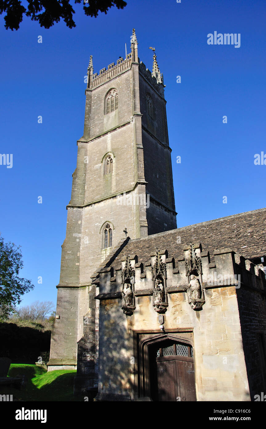 Chiesa Parrocchiale di San Giovanni Battista, Wickwar Road, Chipping Sodbury, Gloucestershire, England, Regno Unito Foto Stock