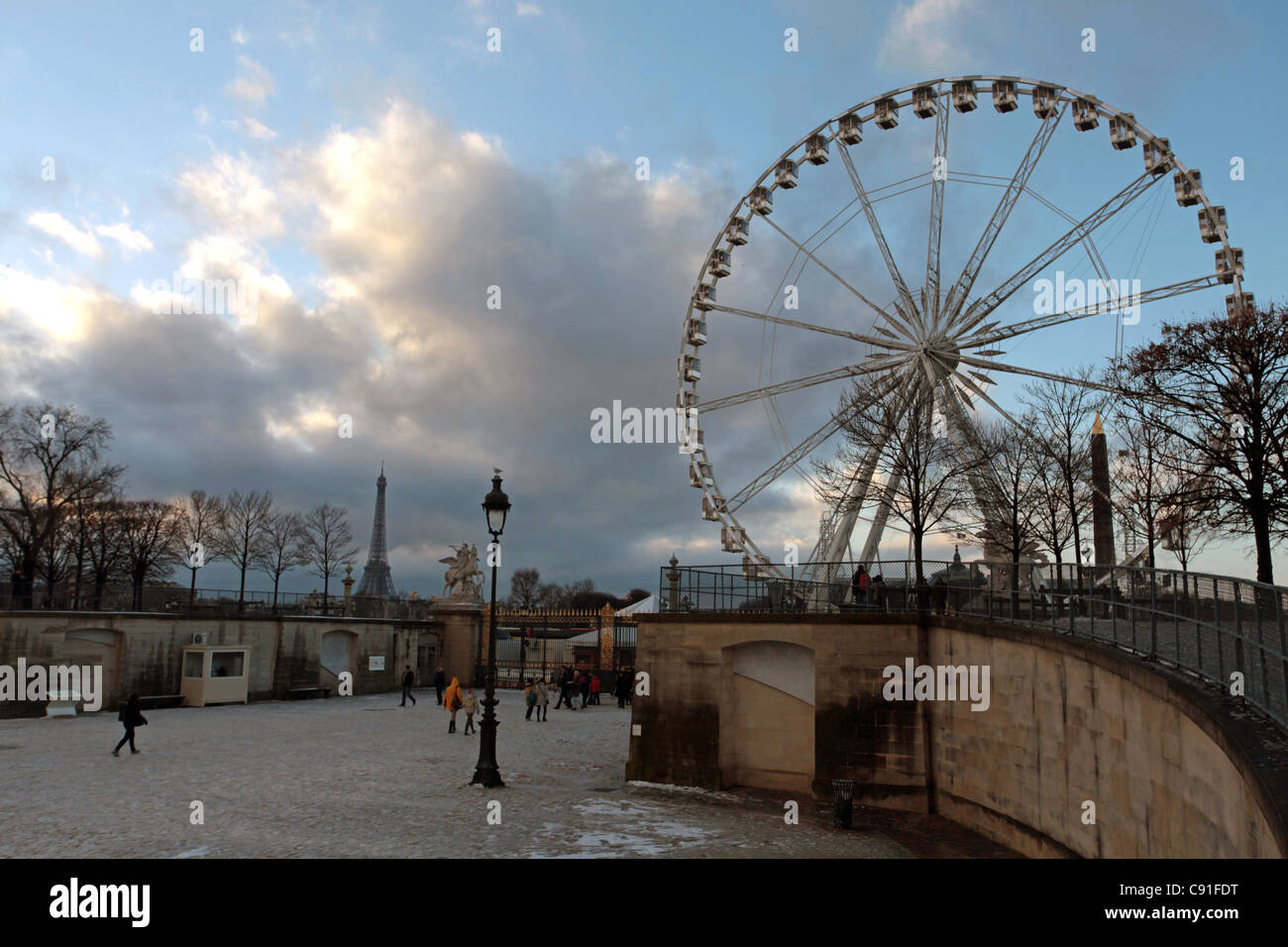 Parigi in inverno Foto Stock