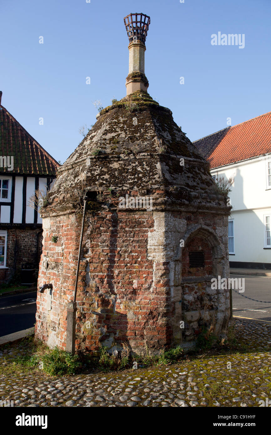 Il vecchio villaggio di Lock up o Blind House a Little Walsingham Foto Stock
