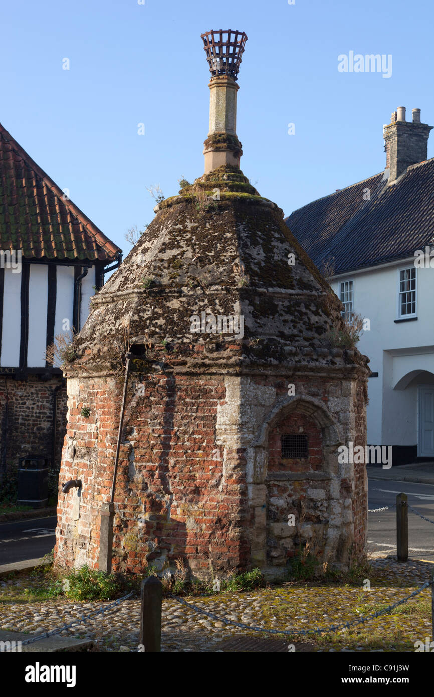 Il vecchio villaggio di Lock up o Blind House a Little Walsingham Foto Stock