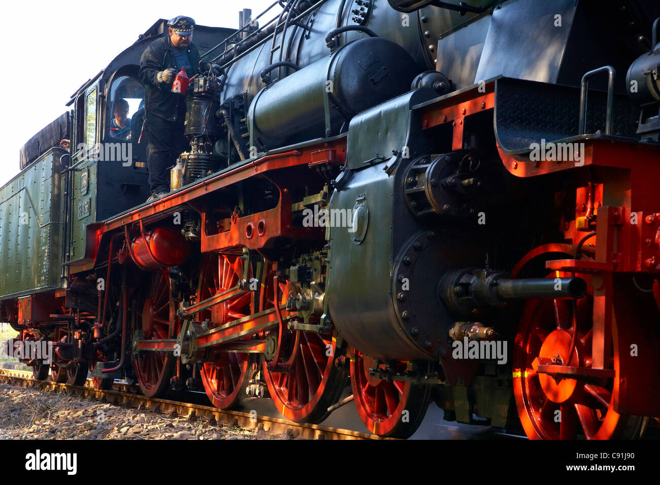 Treno storico chiamato Bundenthaler a Bundenthal, Foresta del Palatinato, Renania-Palatinato, Germania, Europa Foto Stock