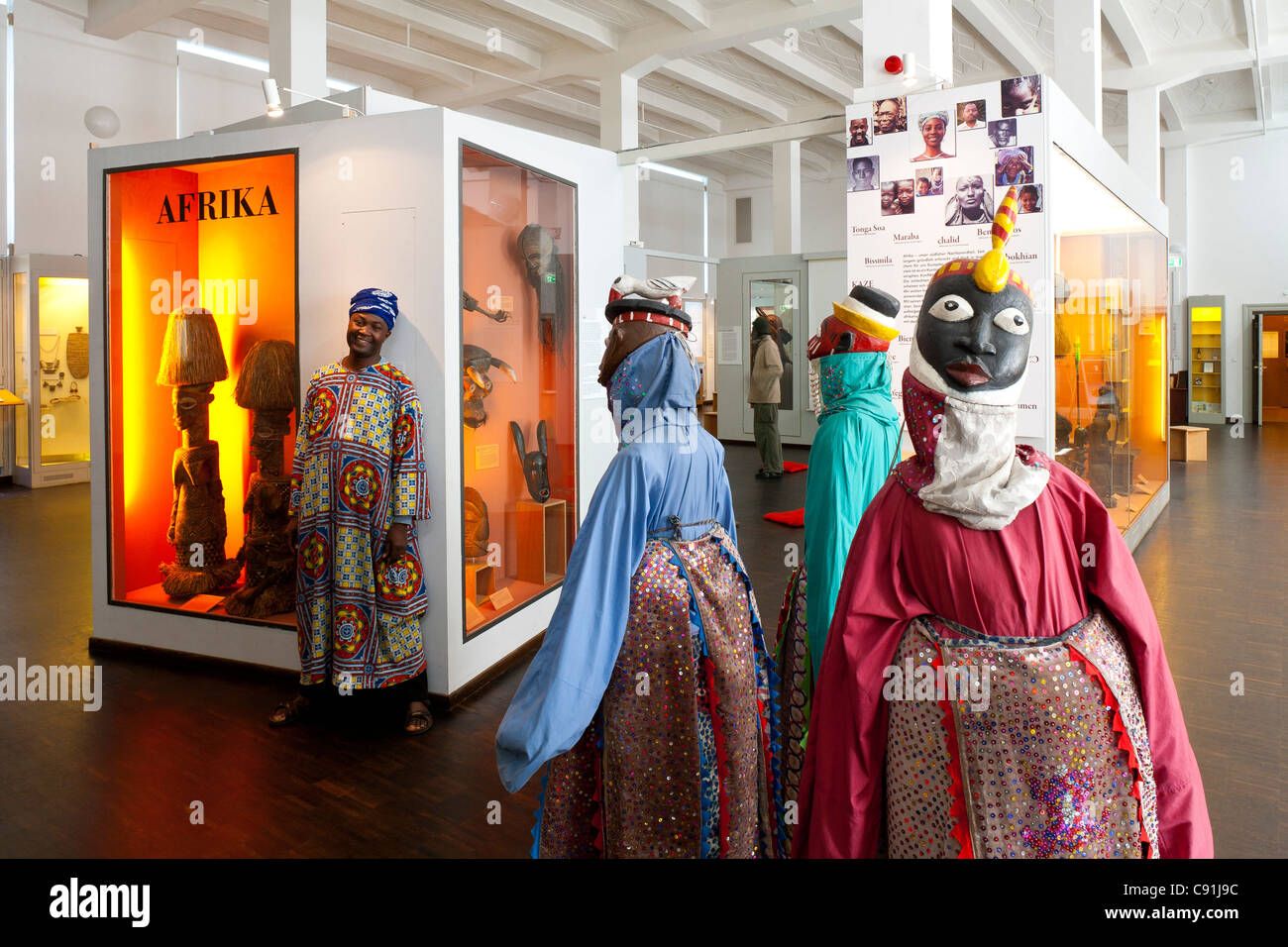 Museo di Etnologia di Amburgo, Africa fieristico, città anseatica di Amburgo, Germania, Europa Foto Stock