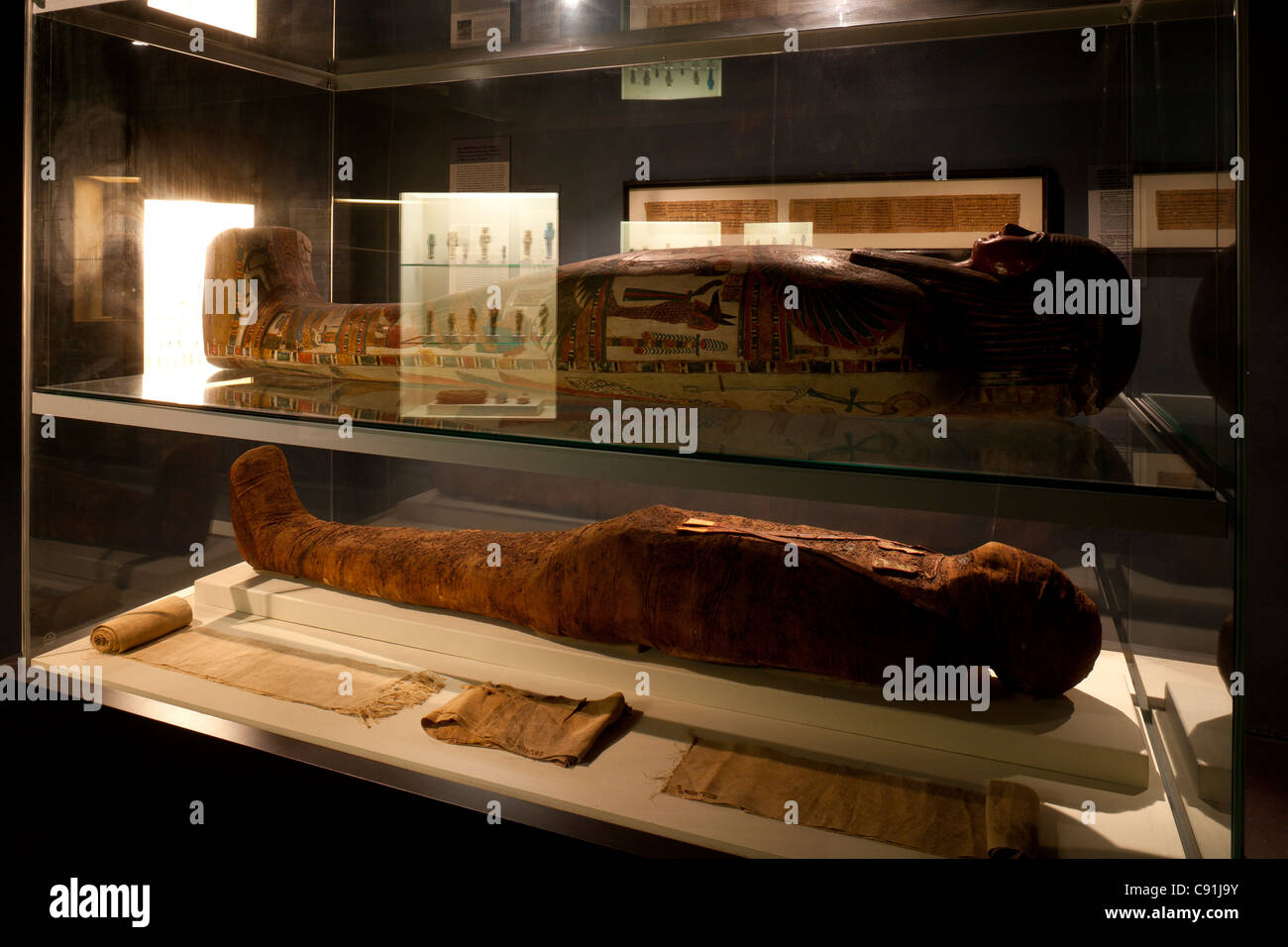 Museo di Etnologia di Amburgo, mostra di cultura egiziana, città anseatica di Amburgo, Germania, Europa Foto Stock