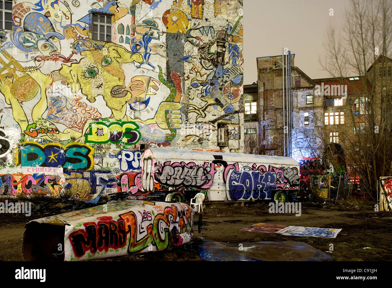 Arte e cultura del centro, Tacheles Oranienburger street, Berlino, Germania, Europa Foto Stock