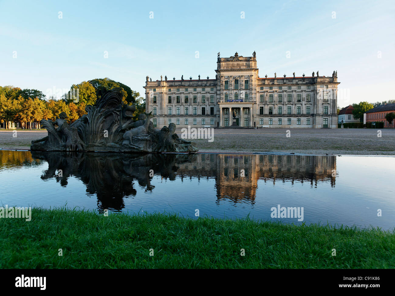 Il castello di Ludwigslust, Meclemburgo-Pomerania, Germania Foto Stock