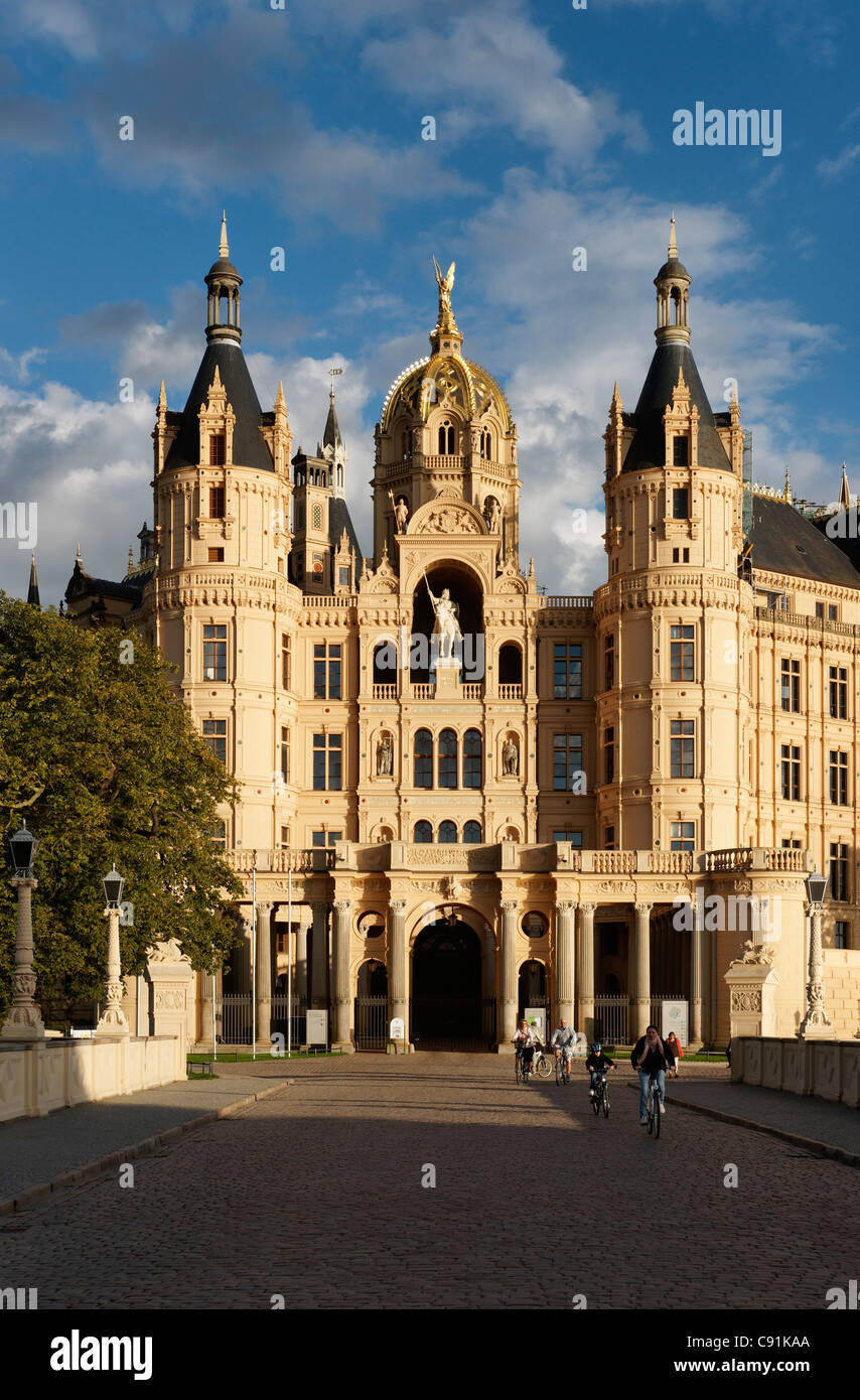 Castello di Schwerin, Schwerin, Meclemburgo-Pomerania Occidentale, Germania Foto Stock