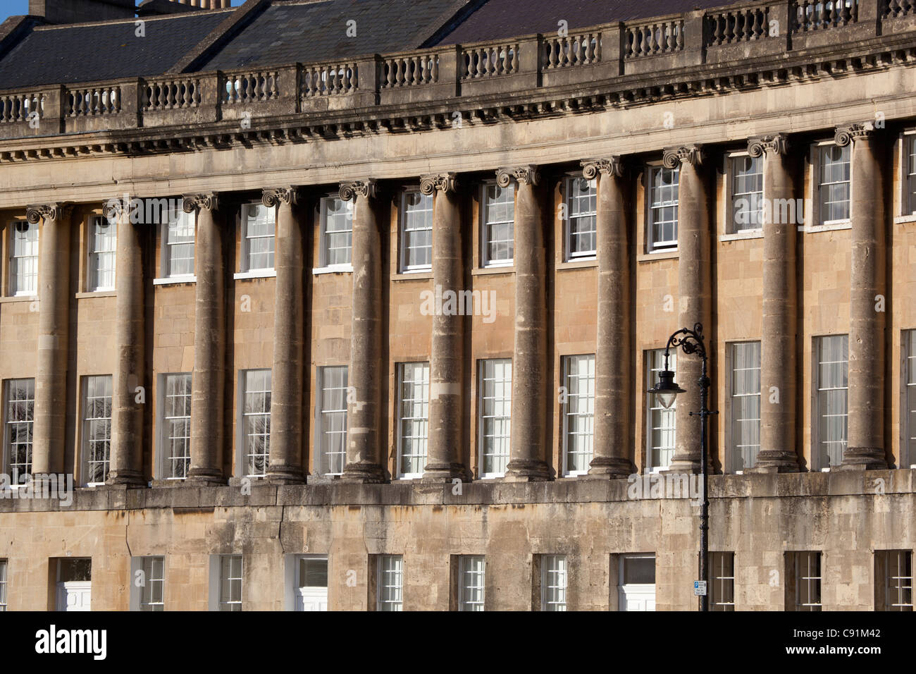 Il Royal Crescent Bath Foto Stock