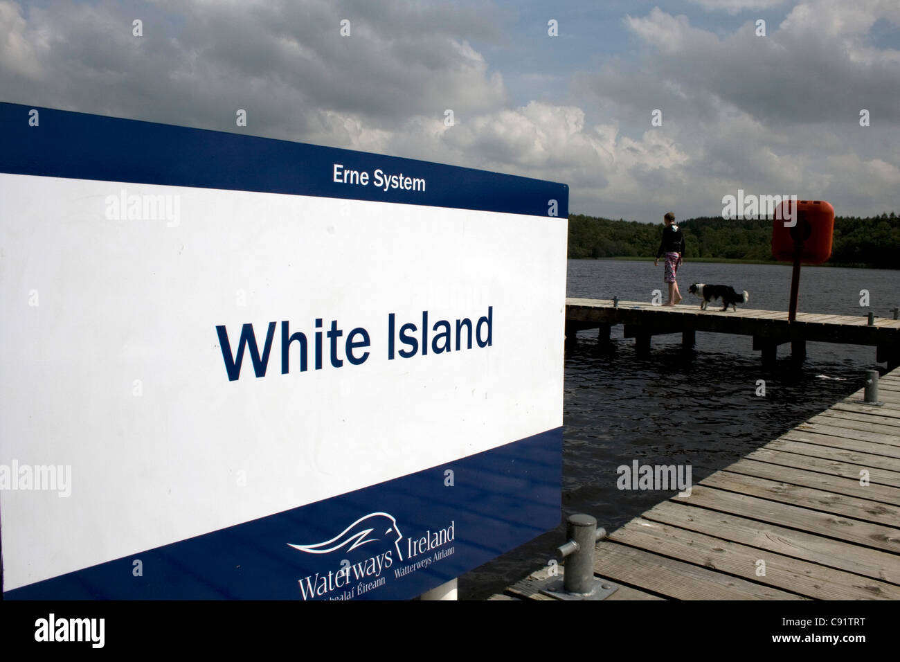 White Island, Lough Erne, County Fermanagh, Irlanda del Nord Foto Stock