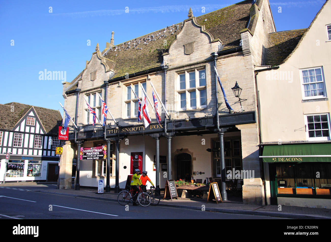 Snooty Fox Hotel, Market Place Tetbury, Cotswold distretto, Gloucestershire, England, Regno Unito Foto Stock