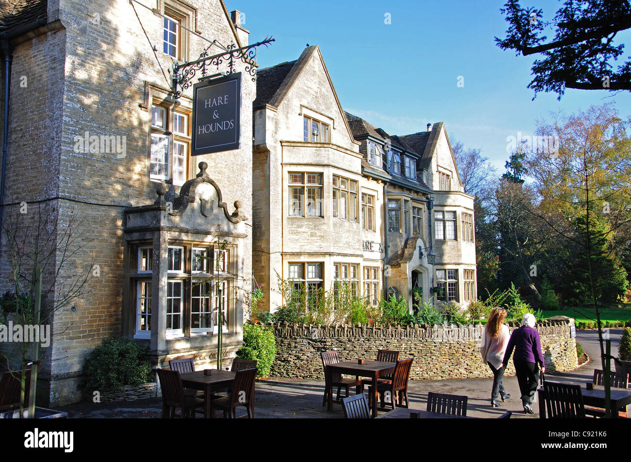 Hare And Hounds Hotel, Tetbury, Cotswold distretto, Gloucestershire, England, Regno Unito Foto Stock