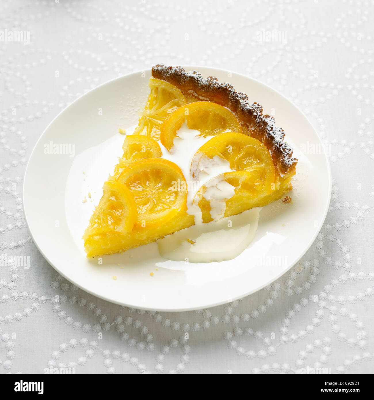 Crostata al limone Foto Stock