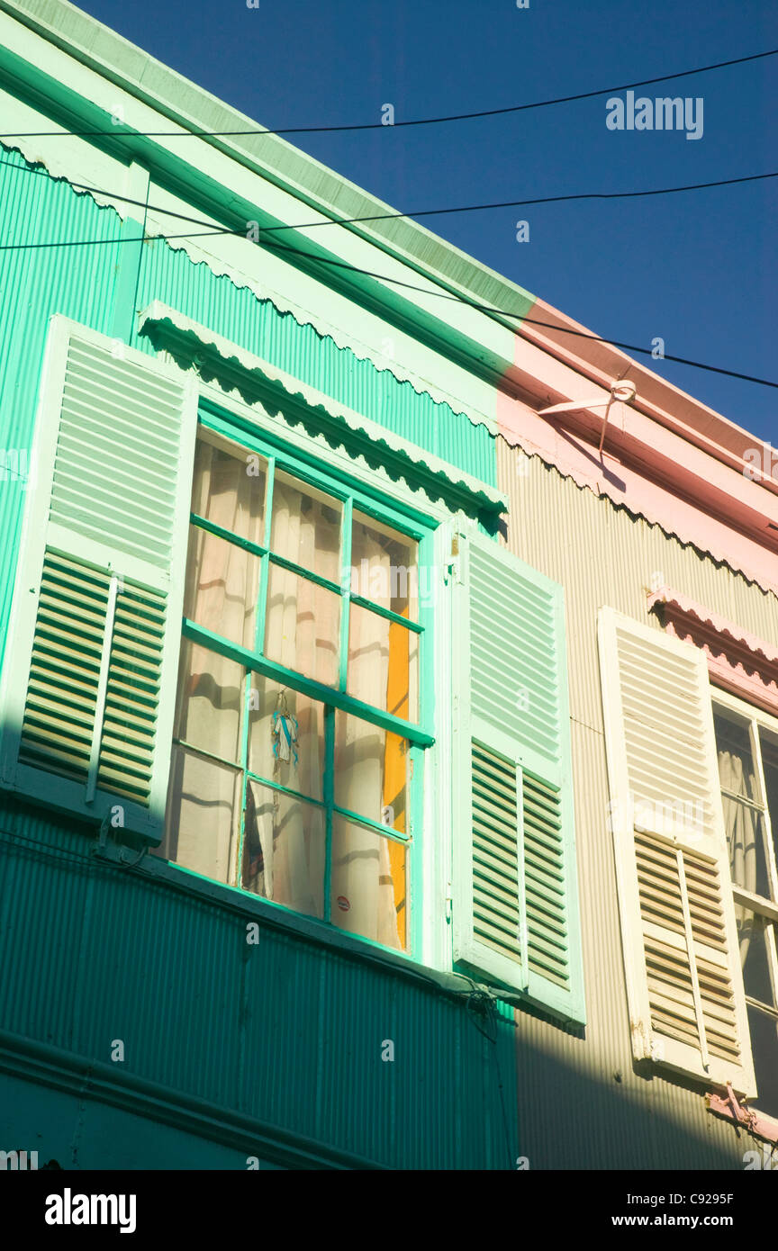 Il Cile, Valparaiso, casa sul Cerro Alegre, dettaglio Foto Stock