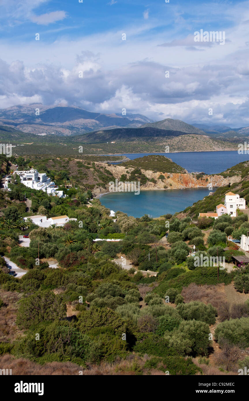 Litorale Isfo nord orientale di Creta Grecia Foto Stock