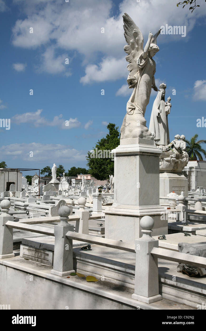Cimitero di Colon a l'Avana, Cuba. Foto Stock