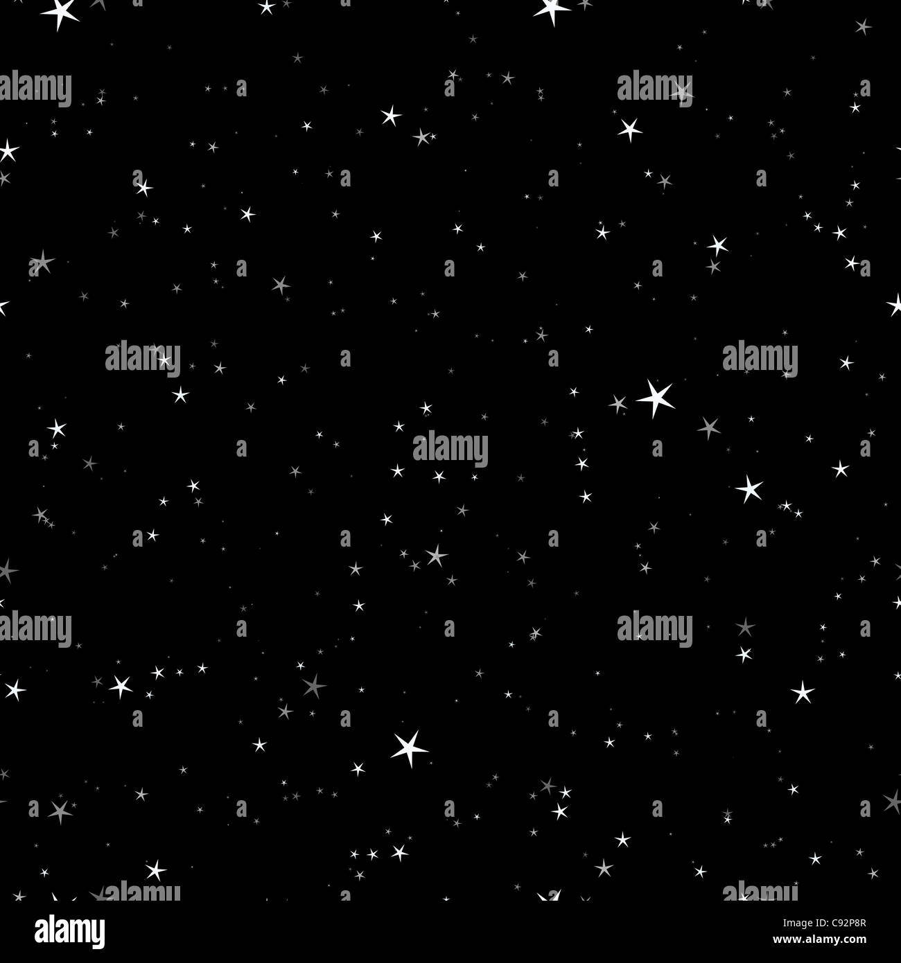 Notte stellata pattern senza giunture Foto Stock