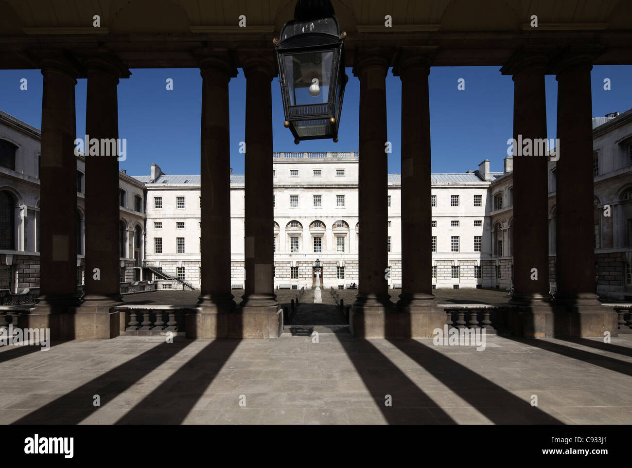 La Old Royal Naval College è il fulcro architettonico del Maritime Greenwich, Londra. Inghilterra Foto Stock