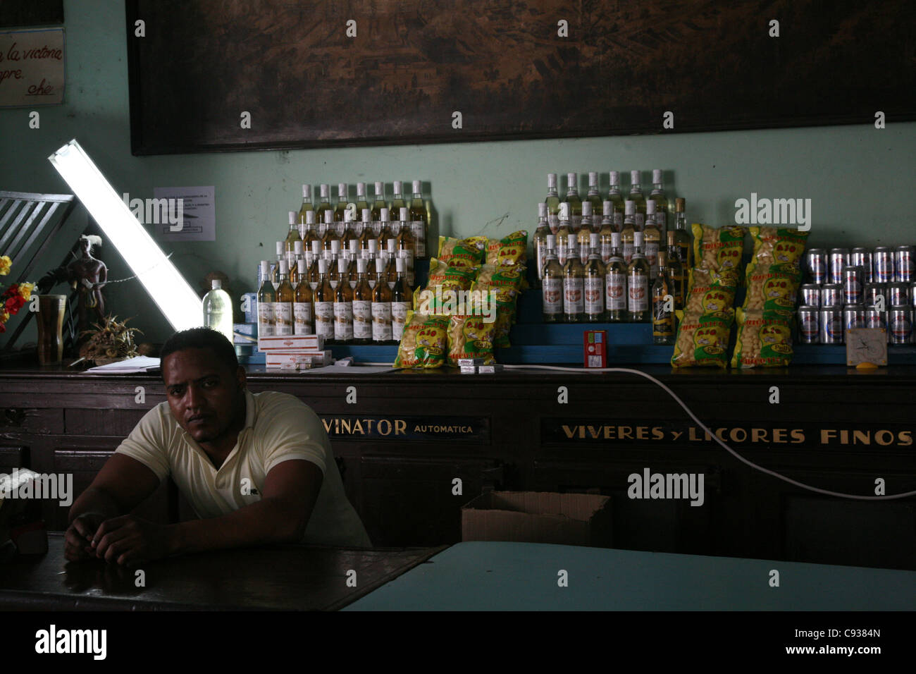 Negozio di alimentari a l'Avana, Cuba. Foto Stock