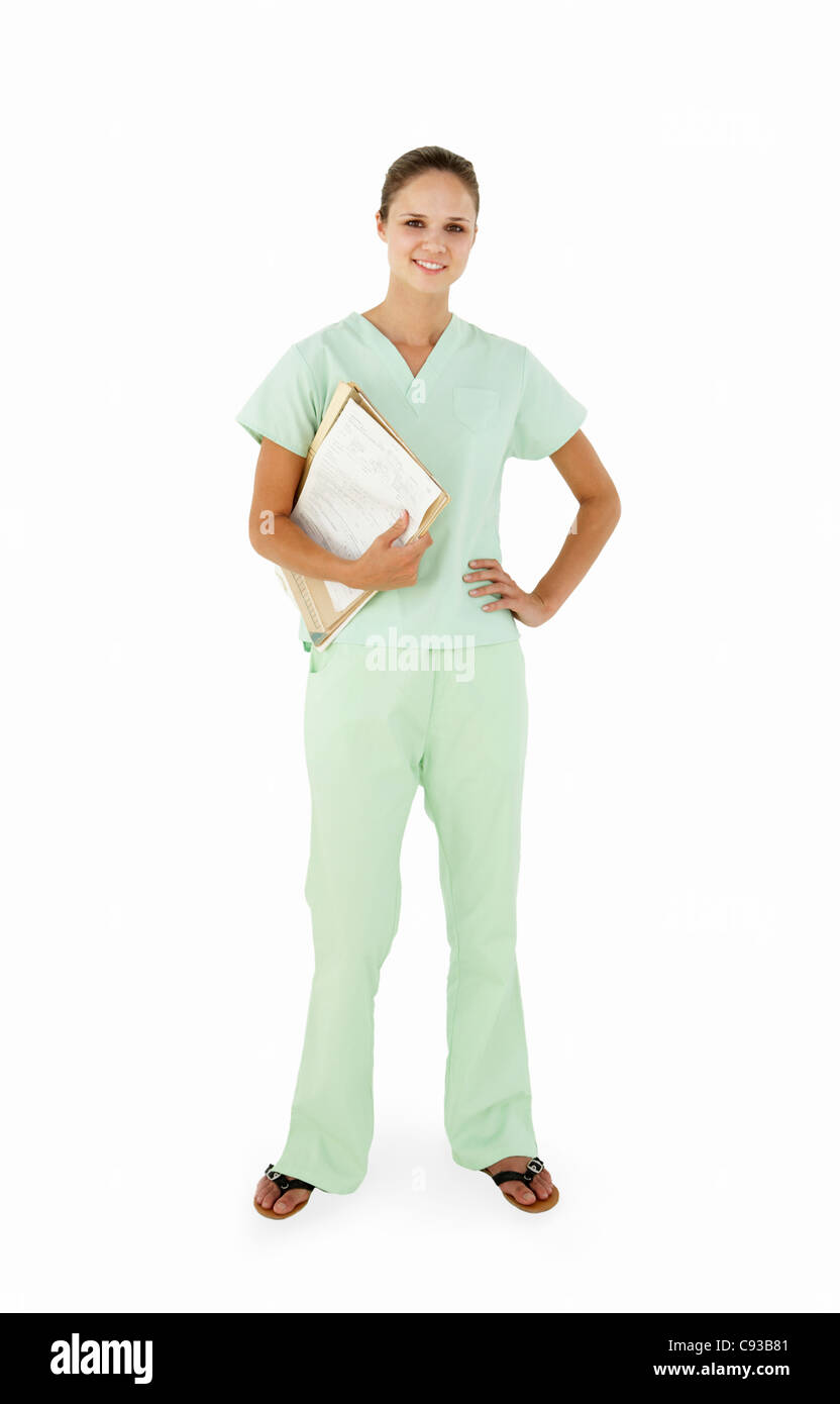 I giovani lavoratori in Ospedale Foto Stock