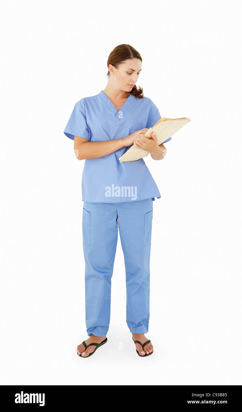 Ospedale femminile lavoratore Foto Stock