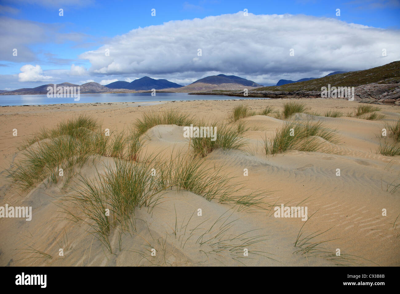 Spiaggia Luskentire Isle of Harris Foto Stock