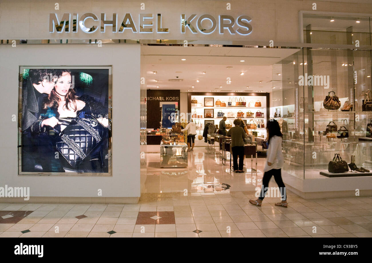 Michael Kors store accessori, Montgomery shopping mall, Washington DC, Stati Uniti d'America Foto Stock
