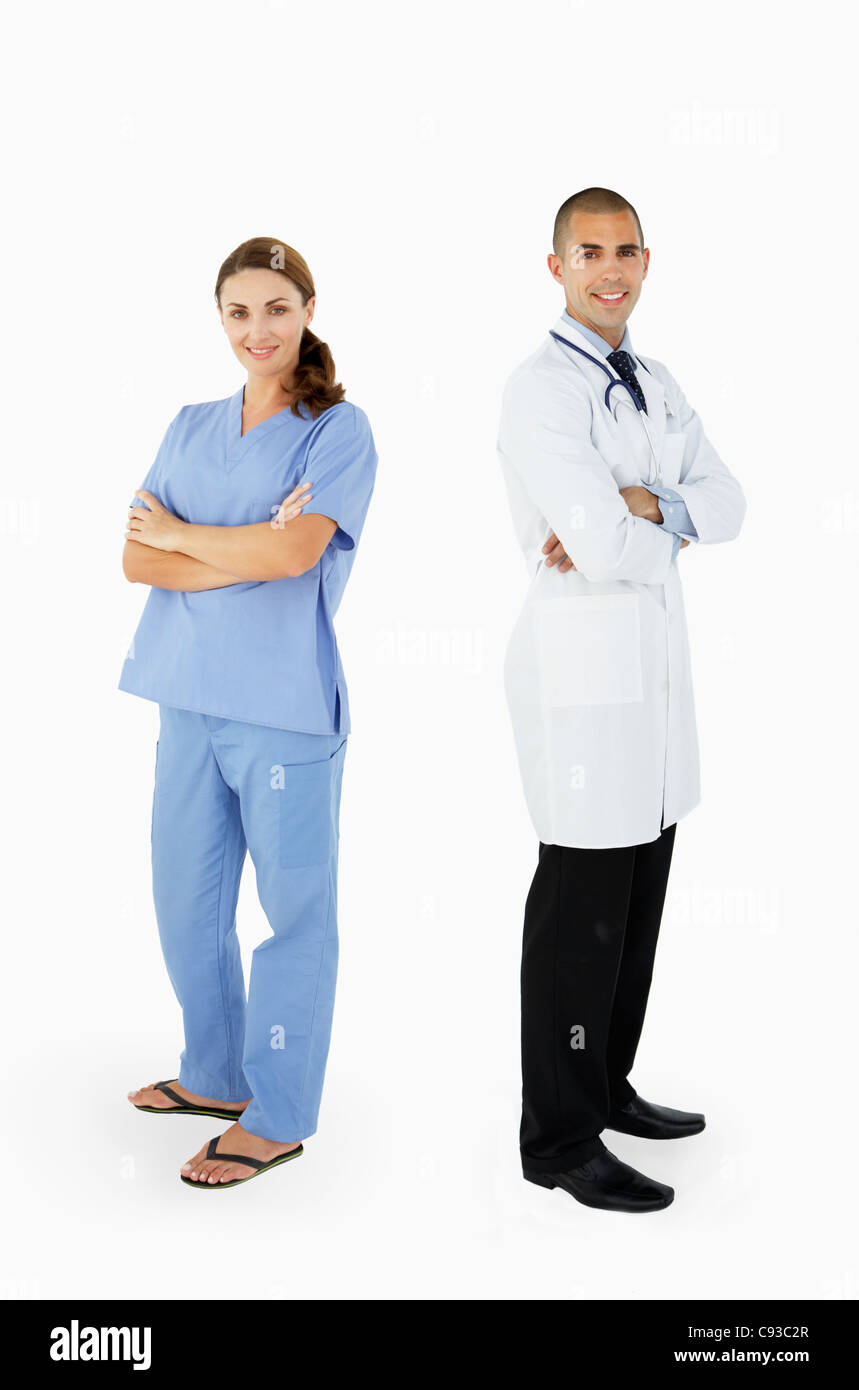 Ritratto di personale medico in Studio Foto Stock