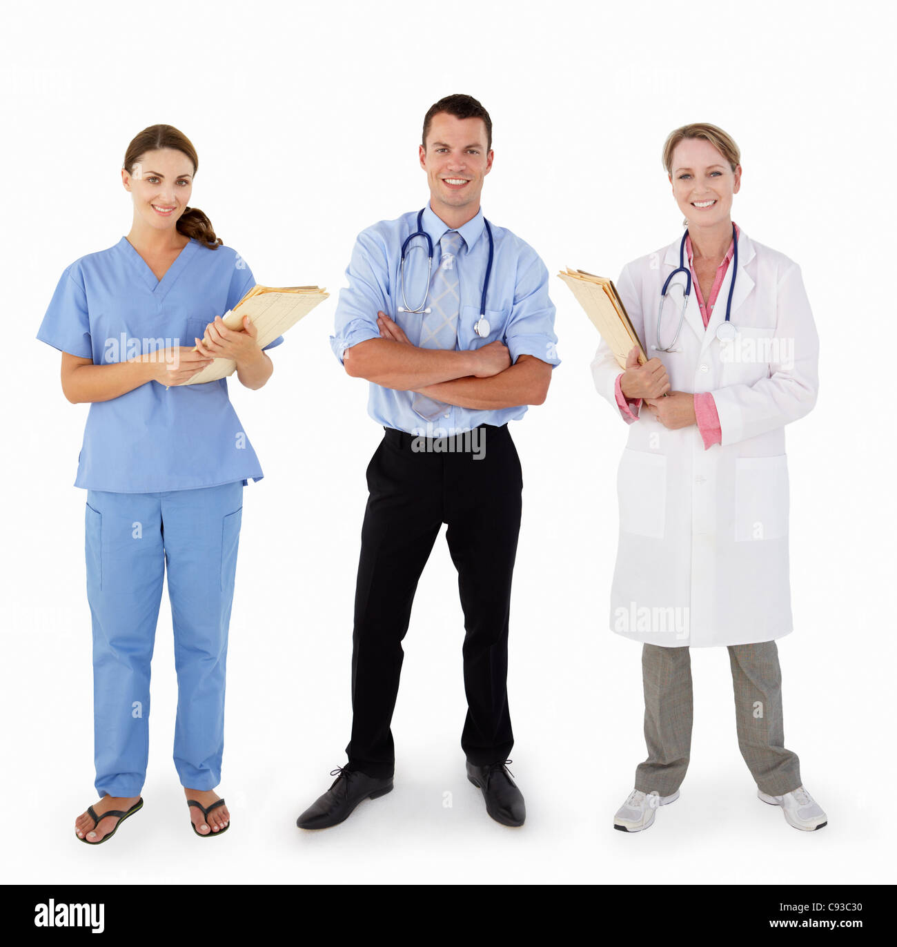 Ritratto di personale medico in Studio Foto Stock