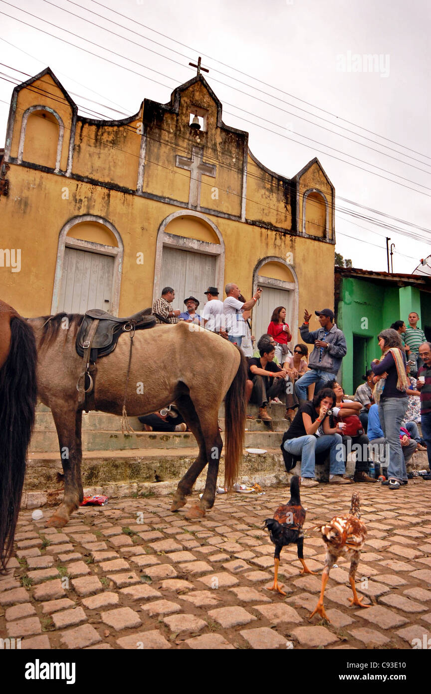 Tradizionale festa campestre di São João in Correntes Pernambuco del Brasile Foto Stock