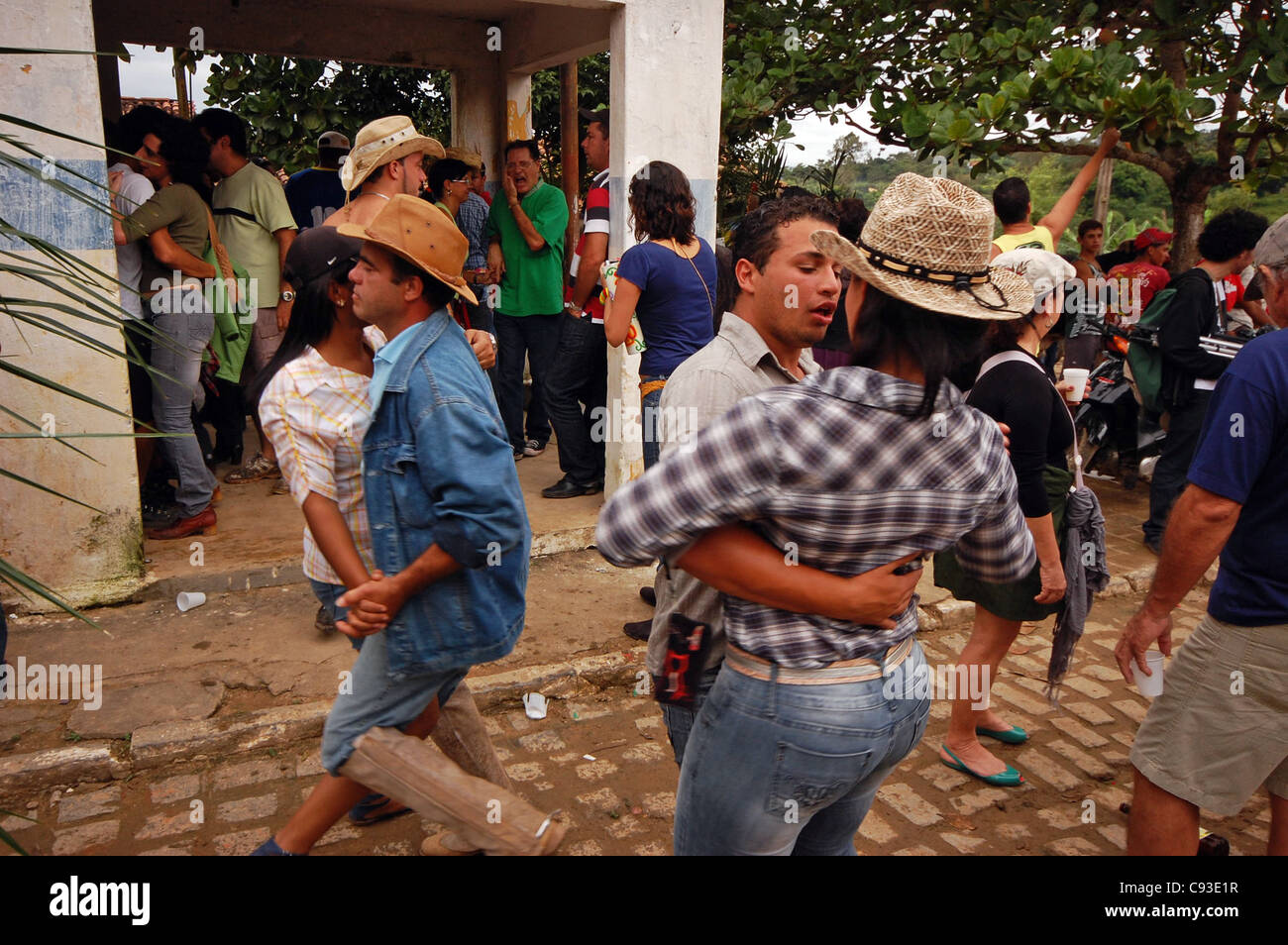 Tradizionale festa campestre di São João in Correntes Pernambuco del Brasile Foto Stock