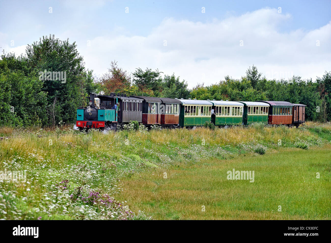 Treno storico: le chemin de fer de la Baie de Somme, Francia. Foto Stock