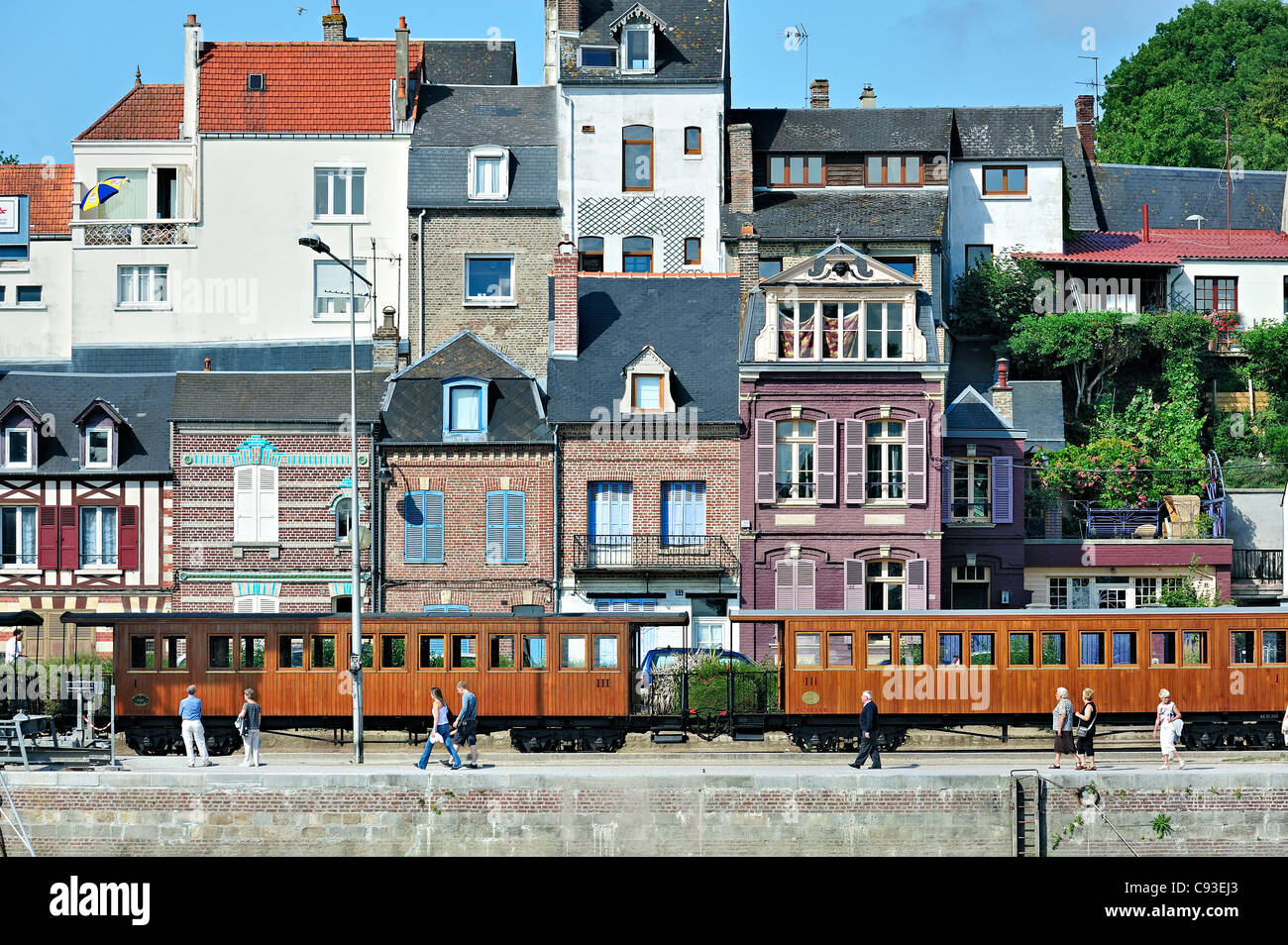Treno storico: le chemin de fer de la Baie de Somme, Francia. Foto Stock
