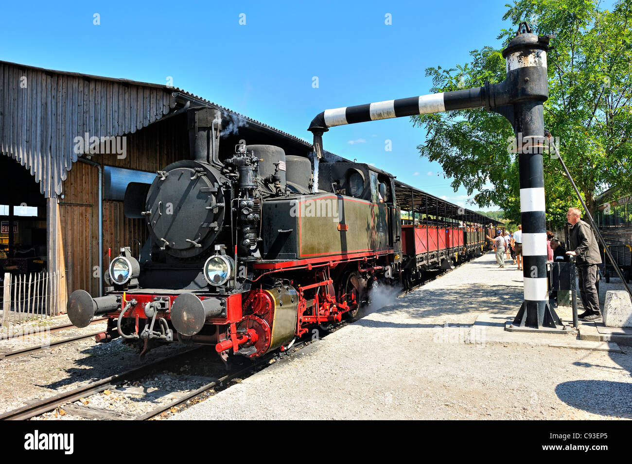 Treno storico: Le Truffadou, Francia. Foto Stock