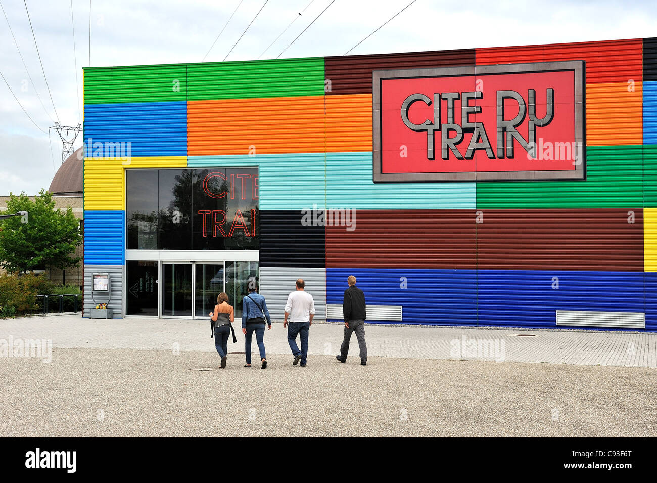 Cite du museo del treno a Mulhouse, Mulhouse, Francia. Foto Stock