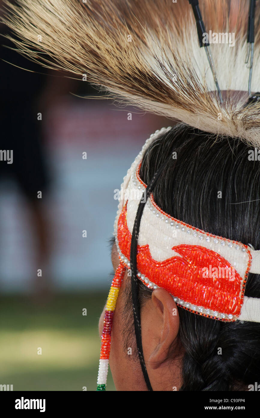 North American Indian Head Dress Foto Stock
