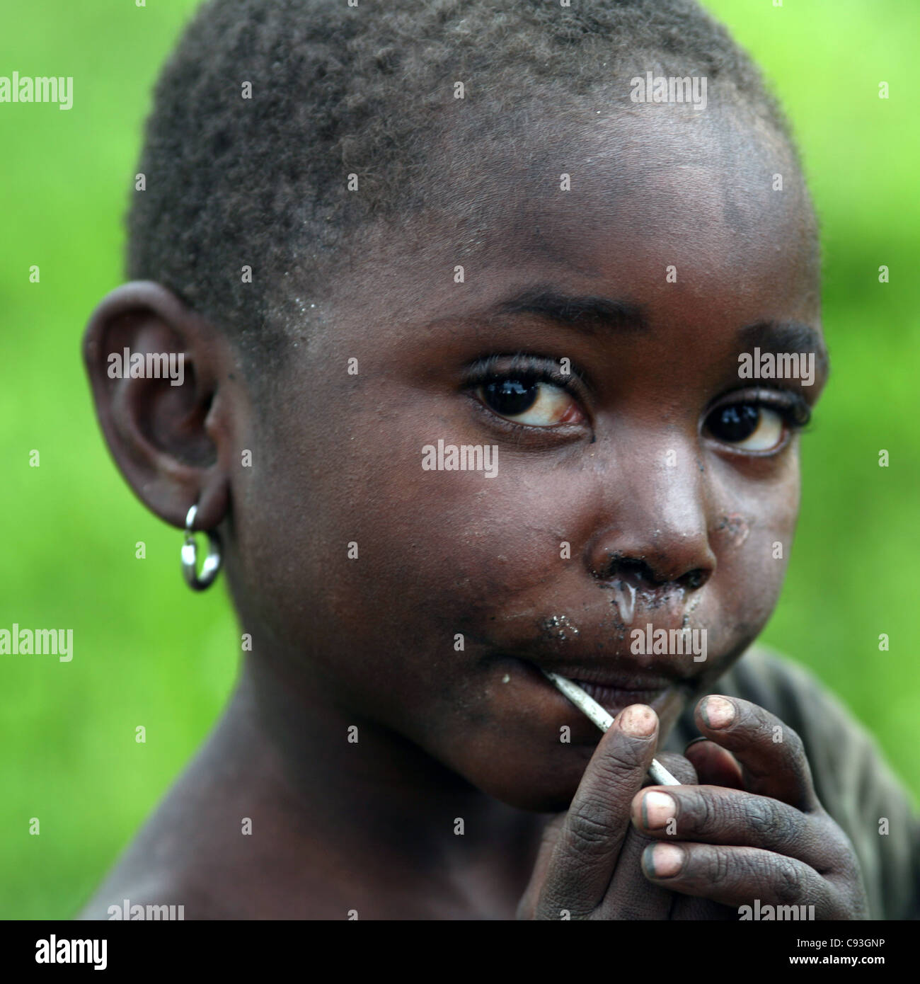 Ragazza, Kisoro, Uganda Sud-Ovest, Africa Orientale. 28/1/2009. Fotografia: Stuart Boulton/Alamy Foto Stock